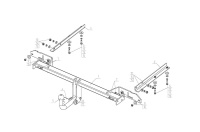 Фаркоп TY 28 для LEXUS LX 570 2007-, Автос, нагрузка 1500/75 кг. С подрезкой бампера от магазина ФаркопРос